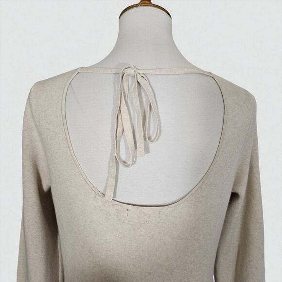 Banana Republic Cream Long Sleeve Sweater Dress NWT - Picture 8 of 10